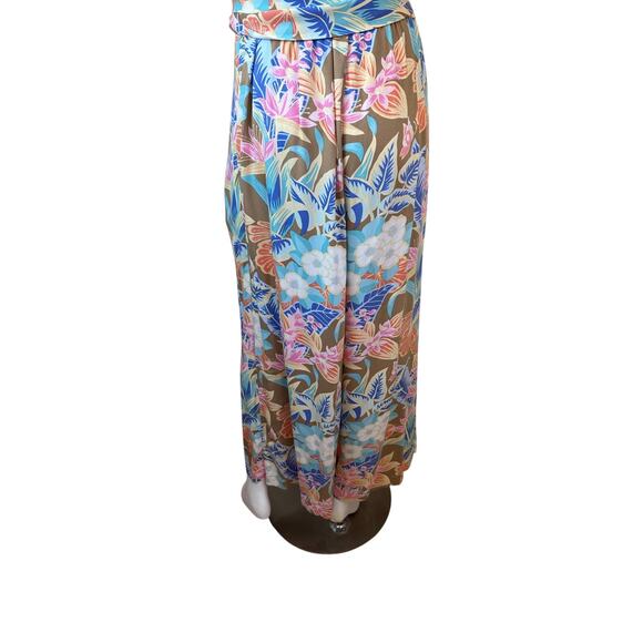 J. McLaughlin Rebekka Floral Wide Leg Jumpsuit Belt Tie Waist sz L NWOT - Picture 6 of 16